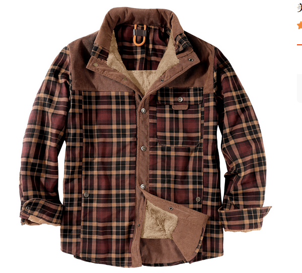 Heren Lumberjack Jas Warm en Weerbestendig Rood Groen Blauw