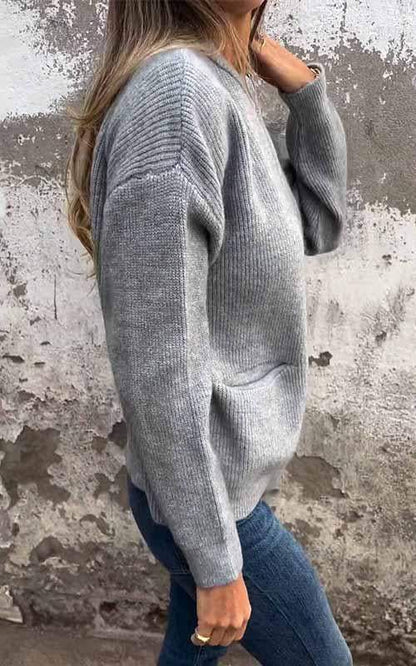 Damesvest Zwart Gebreid Met Ritssluiting