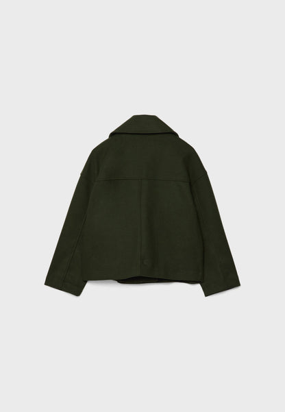 Korte Double Breasted Jas voor Vrouw Anna Stijl