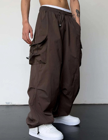 Heren Cargo Broek Wijd en Los Zittend Comfortabel