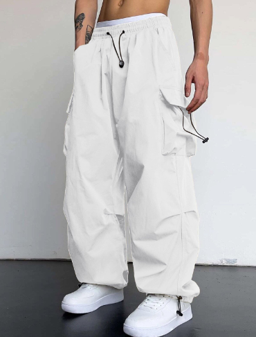 Heren Cargo Broek Wijd en Los Zittend Comfortabel