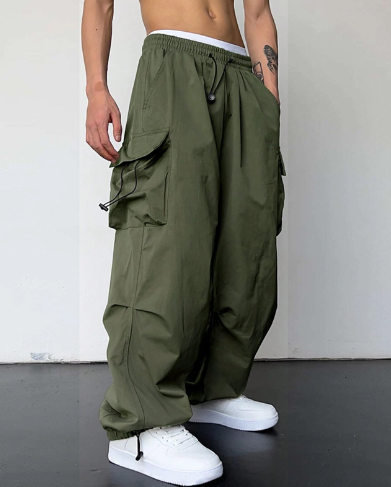 Heren Cargo Broek Wijd en Los Zittend Comfortabel