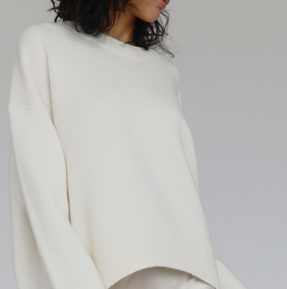 Damestrui Gebreid Oversized Ronde Hals Losse Fit