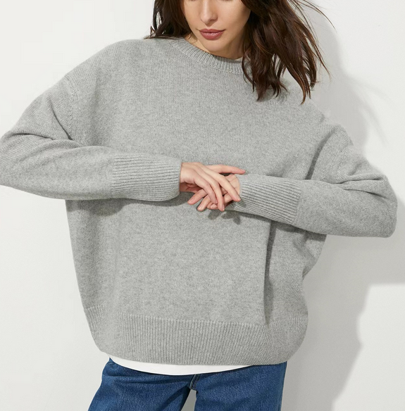 Damestrui Gebreid Oversized Ronde Hals Losse Fit - StudioMarella