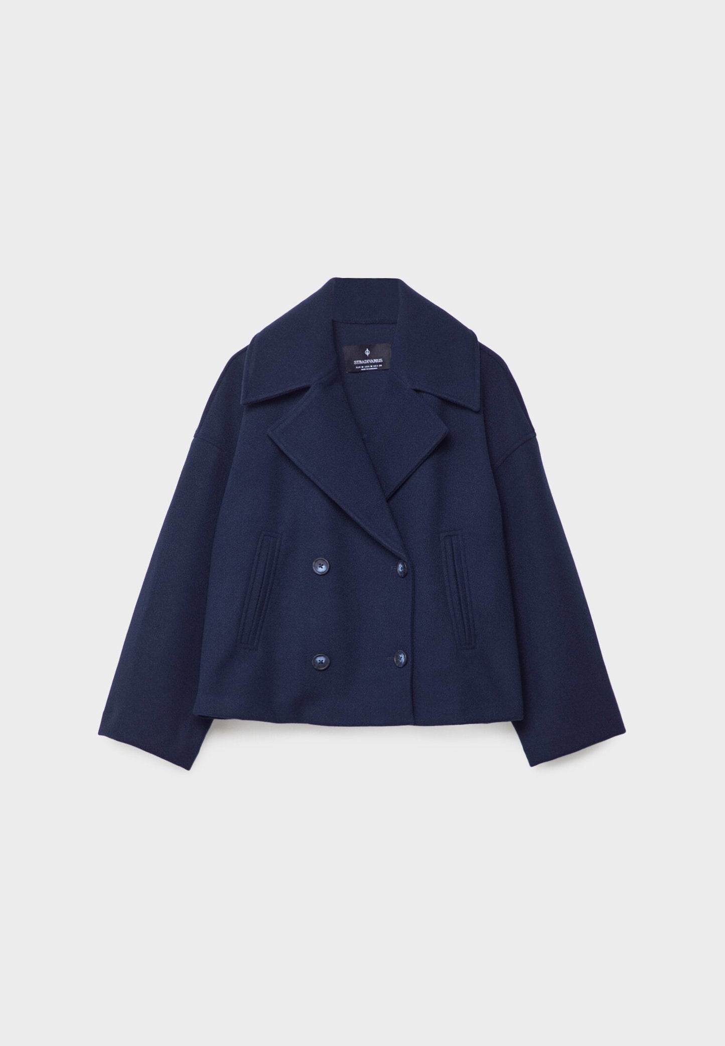 Korte Double Breasted Jas voor Vrouw Anna Stijl