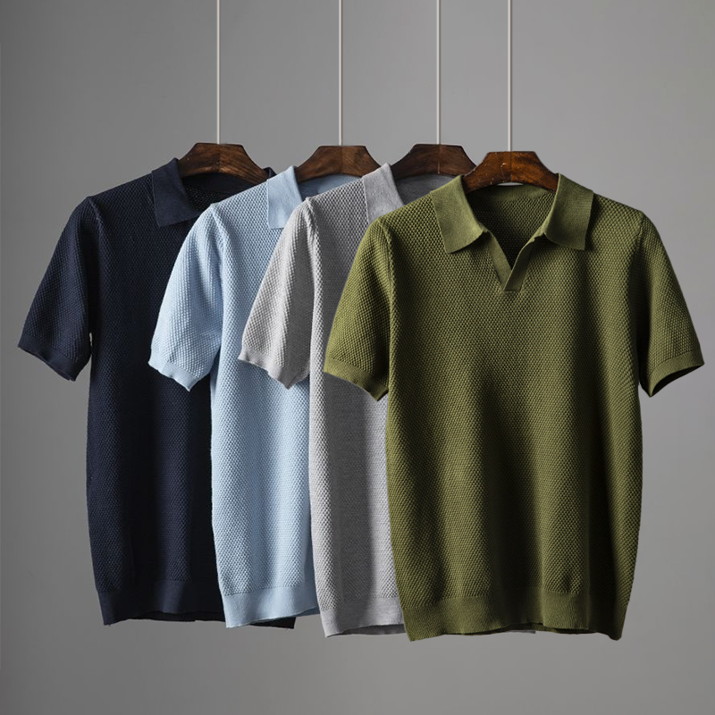 Klassieke Polo Shirt Heren Katoen Kwaliteit - StudioMarella