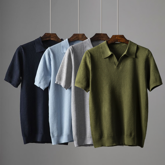 Klassieke Polo Shirt Heren Katoen Kwaliteit - StudioMarella