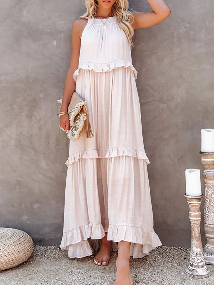 Maxi Jurk Lange Zomerjurk Gaia Stijl