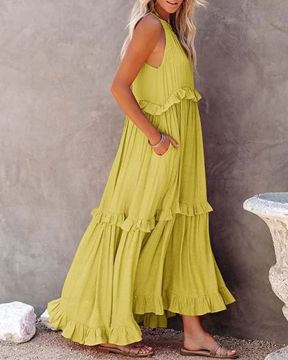 Maxi Jurk Lange Zomerjurk Gaia Stijl