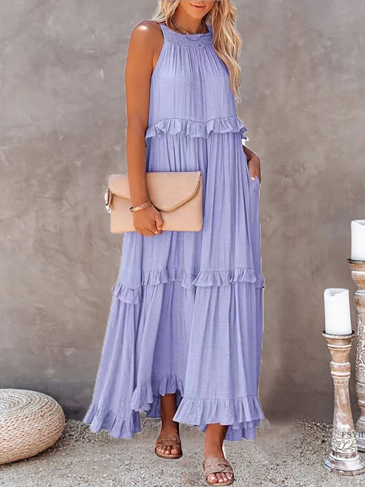 Maxi Jurk Lange Zomerjurk Gaia Stijl