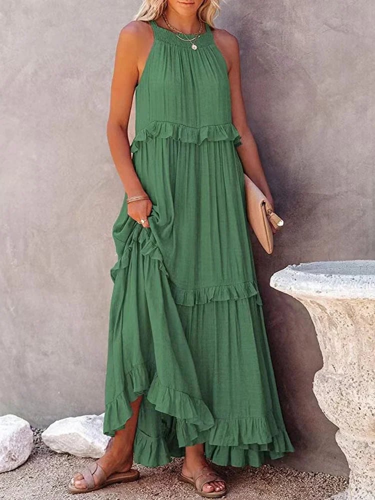 Maxi Jurk Lange Zomerjurk Gaia Stijl