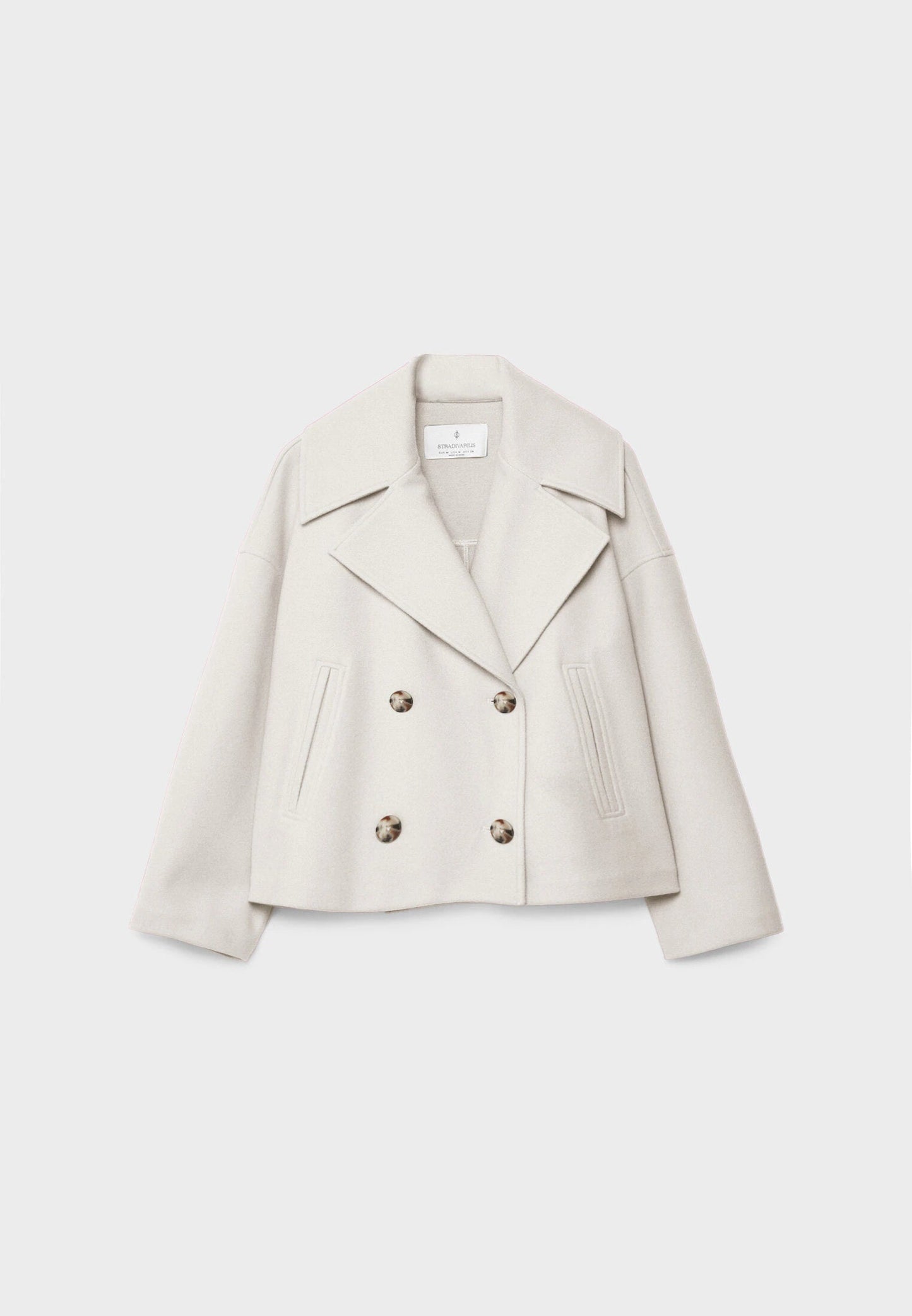 Korte Double Breasted Jas voor Vrouw Anna Stijl