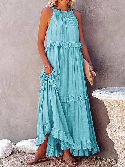 Maxi Jurk Lange Zomerjurk Gaia Stijl
