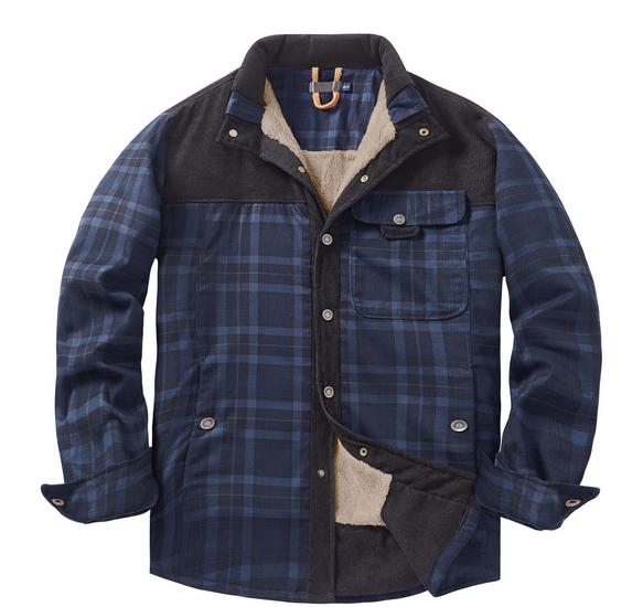 Heren Lumberjack Jas Warm en Weerbestendig Rood Groen Blauw