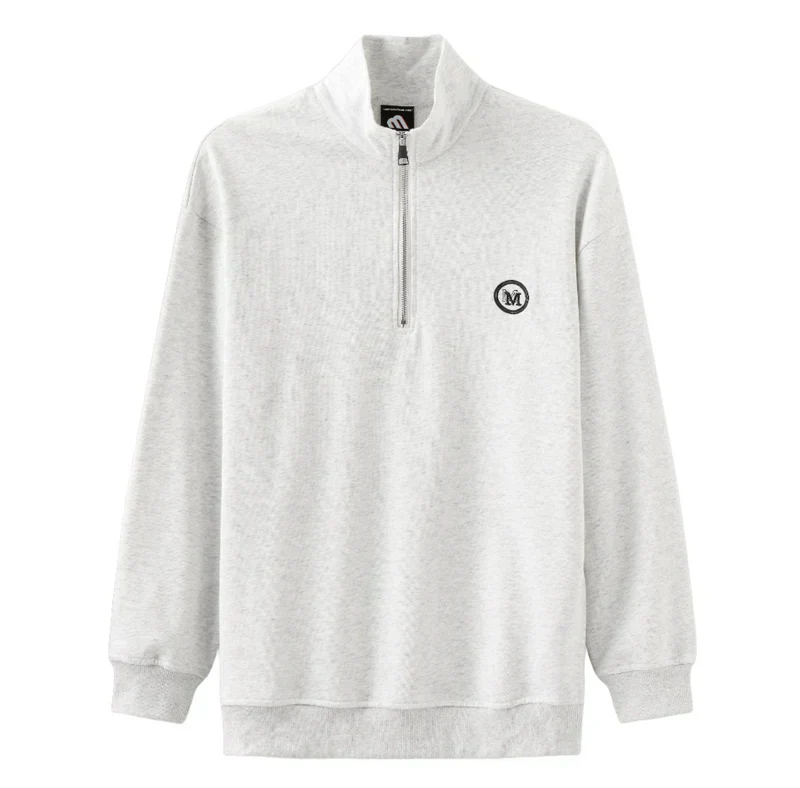 Jan | Katoenen vest met rits in de kleur Grijs voor heren in Smart-casual stijl geschikt voor alle seizoenen.