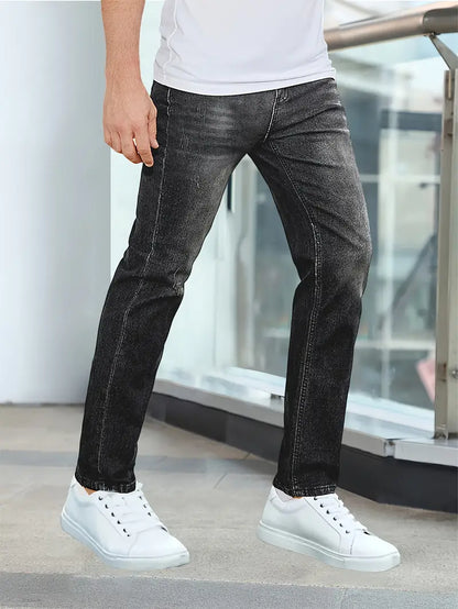 Heren Spijkerbroek Slim Fit Stretch Jeans