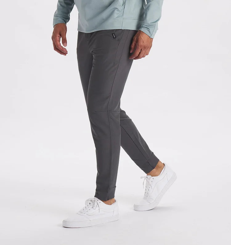 Johan | Winterse stretch broek in de kleur Lichtblauw voor heren in stijl ideaal voor de winter