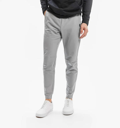 Johan | Winterse stretch broek in de kleur Lichtgrijs voor heren in stijl ideaal voor de winter