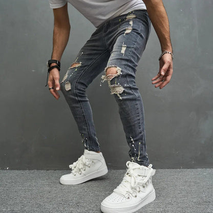 Jort | Rekbare slim fit herenbroek in de kleur Zwart voor heren in Formal stijl ideaal voor de herfst.