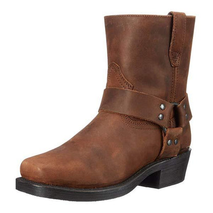 Heren Cowboylaarzen Western Stijl met Rits en Studs