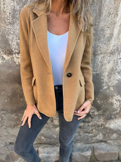 Blazer Casual Heren Leren Jas