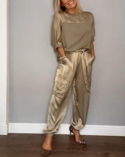 Elegante Satijnen Avondjurk Maya Stijl - StudioMarella