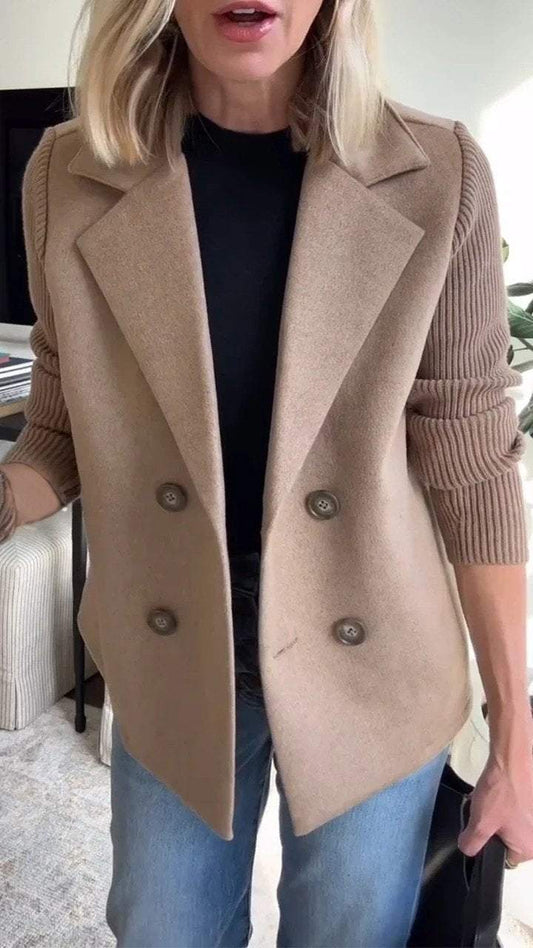 Dames Blazerjas Zachte Ribbrei Casual Stijl - StudioMarella