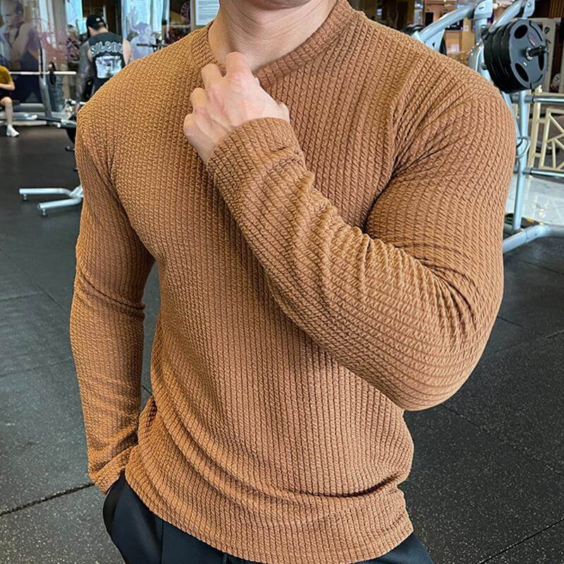 Heren Trui Gebreid Ronde Hals Casual Stijl