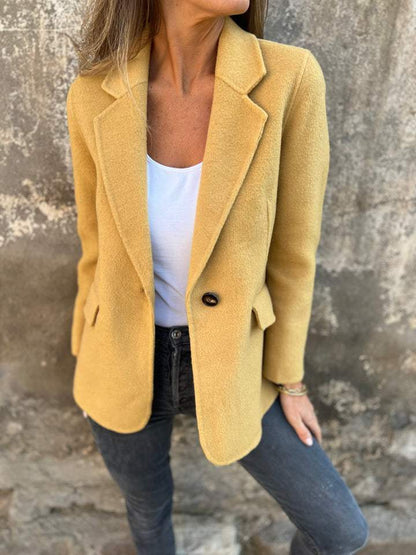 Blazer Casual Heren Leren Jas