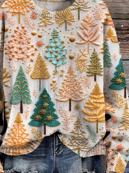 Kersttrui voor Vrouw met Feestelijke Motieven - StudioMarella