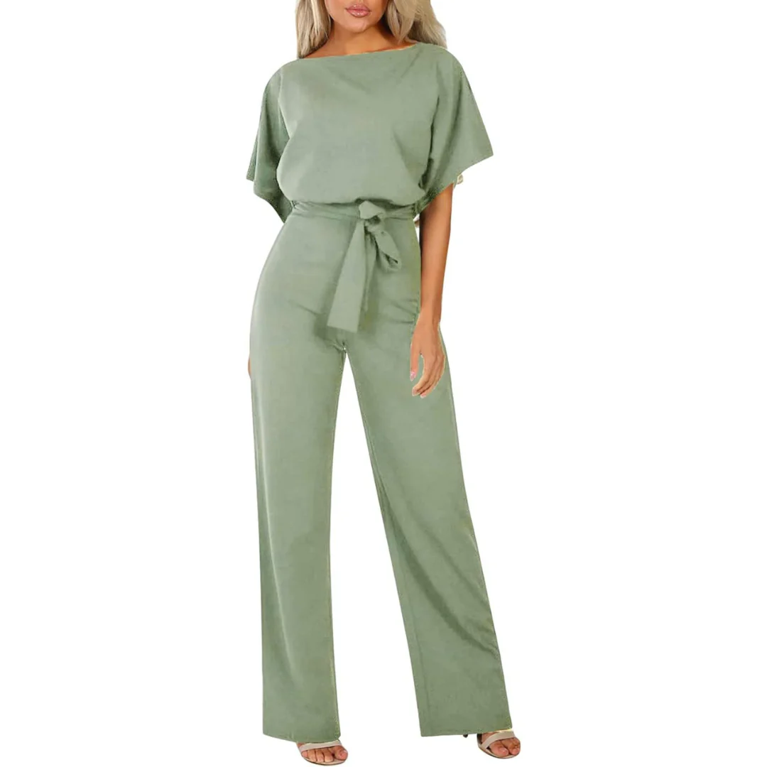 Laravie Jumpsuit Wijd Met Ceintuur Zomerjurk