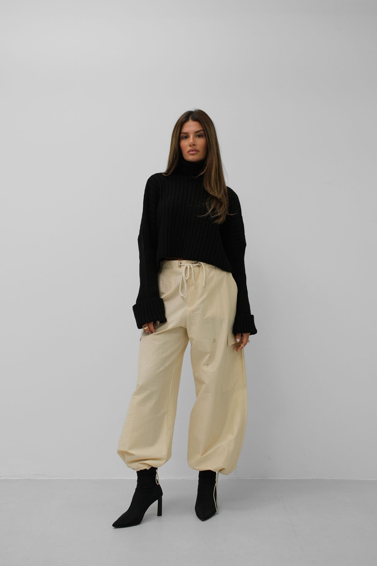 Dames Cargo Broek Gele Jogger Comfortabele Zomerbroek - StudioMarella