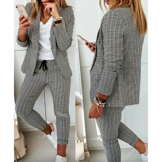 Dames Kantoorkleding Zakelijke Set Elegante Broek en Blouse - StudioMarella