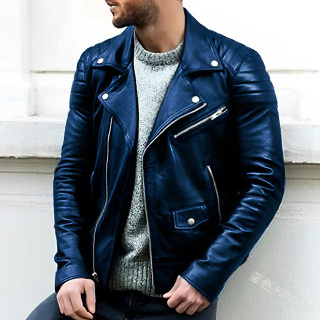 Heren Leren Jas Klassiek Stoer Leer Coat