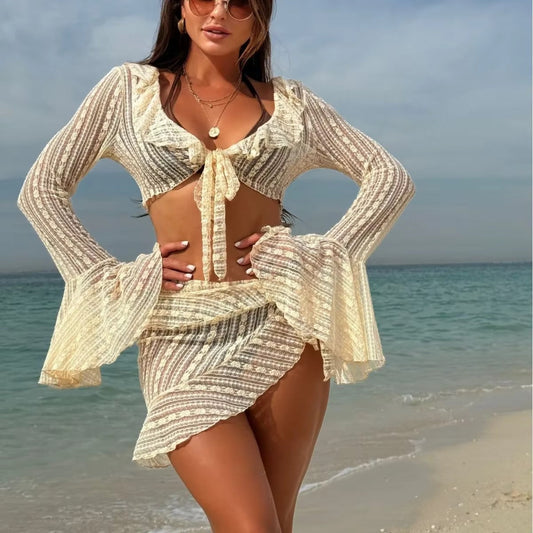 Dames Bikini Set 3-Delig met Strandcover Up - StudioMarella