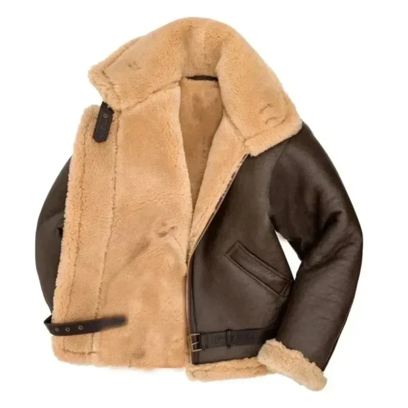 Leren Aviator Jas voor Heren Pilot Style