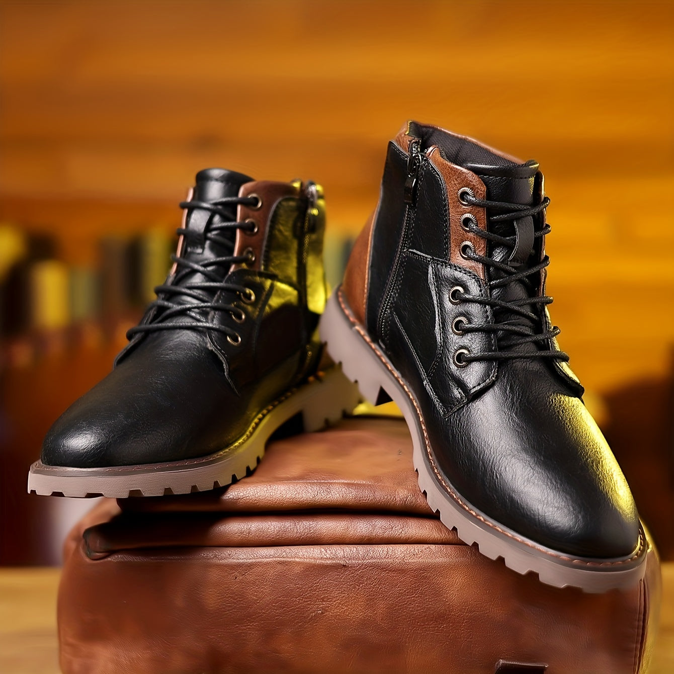 Leren Ritsboots voor Heren - Strak en Comfortabel