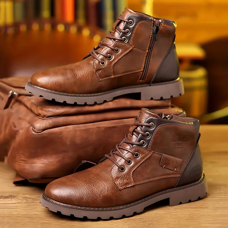 Leren Ritsboots voor Heren - Strak en Comfortabel - StudioMarella