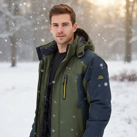 Waterdichte Heren Winterjas Gevoerd en Winddicht - StudioMarella