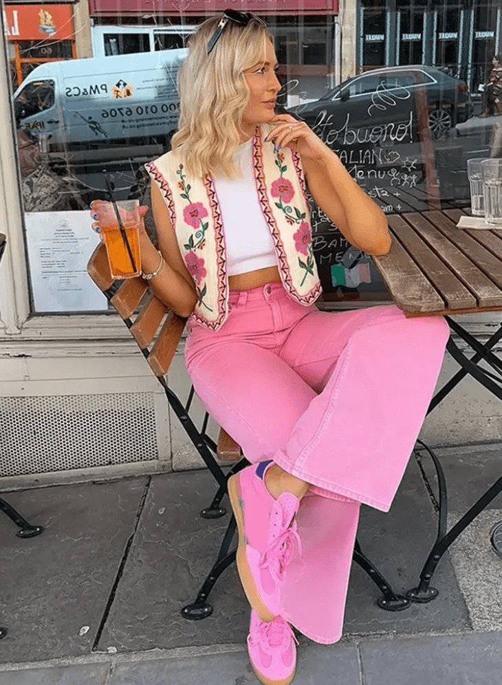Dames Vest Zomers Bloemenprint Jurkstof
