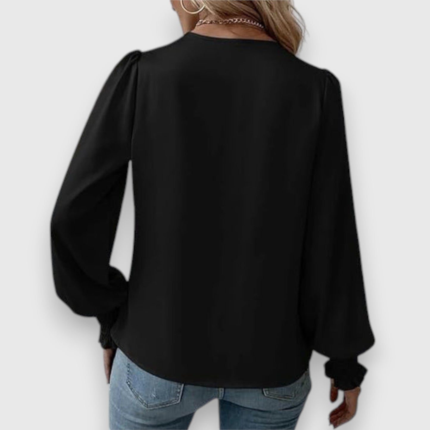 Dames Blouse Satijn Regular Fit