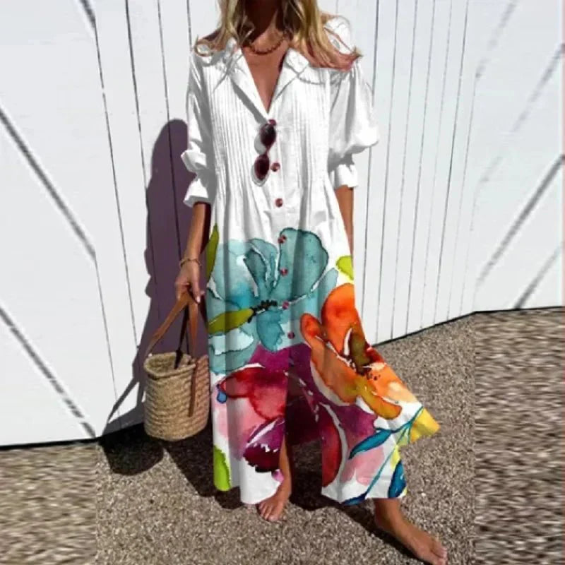 Dames Boho Jurk Losse Pasvorm