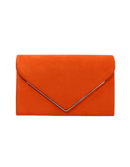 Fluwelen Avondclutch Suède Look Elegant