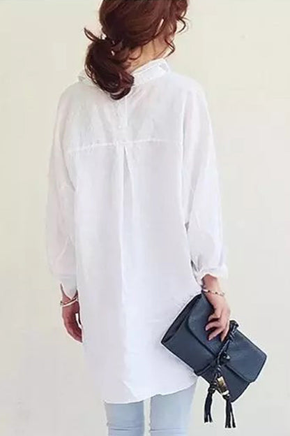 Oversized Linnen Blouse voor Vrouw