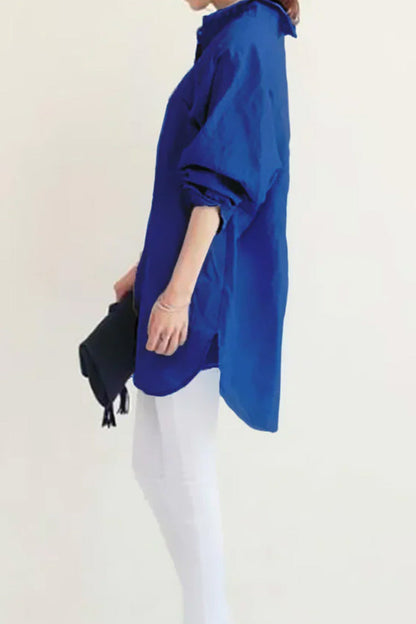 Oversized Linnen Blouse voor Vrouw