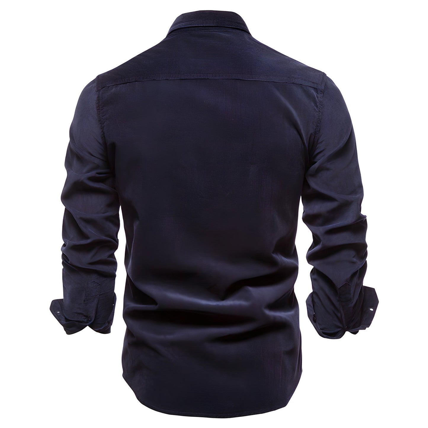 Heren Blouse Lange Mouwen Borstzakken Casual Stijl