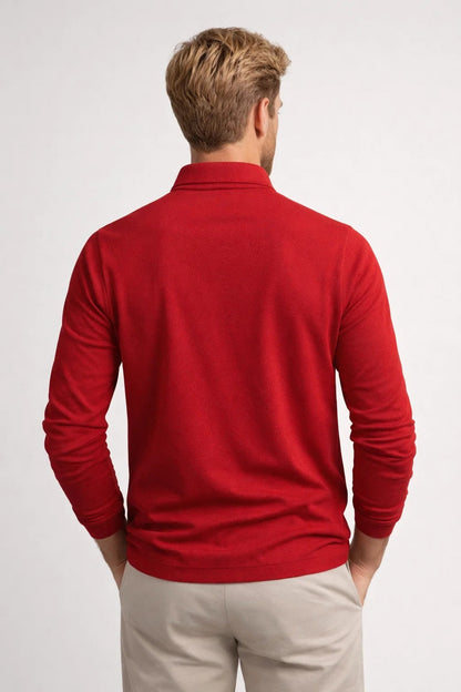 Polo Heren Lange Mouwen Klassieke Kraag Casual Stijl