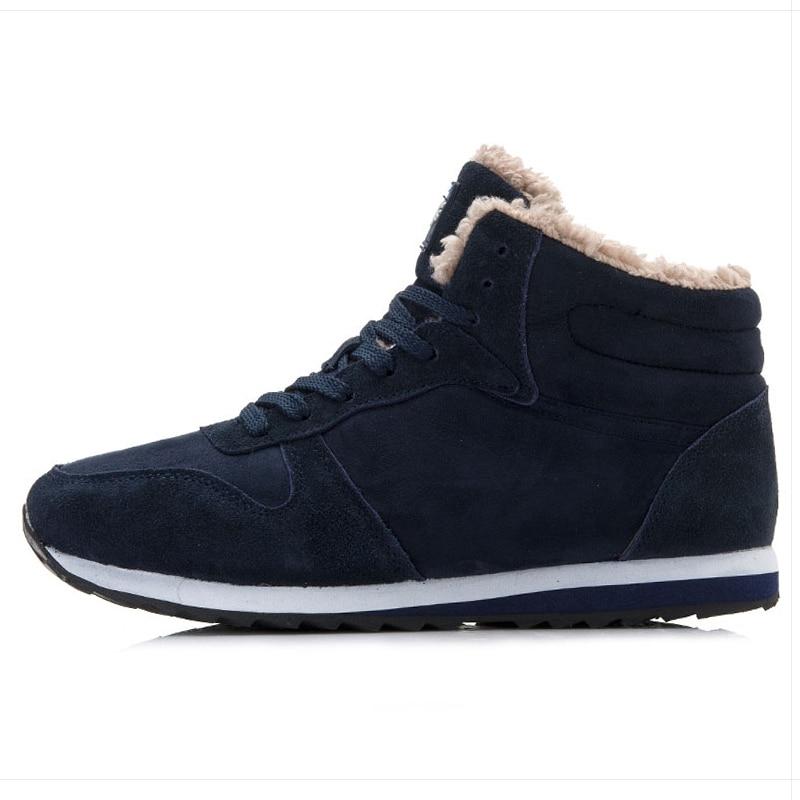 Heren Winterschoenen Hoge Sneakers Warm Bontvoering