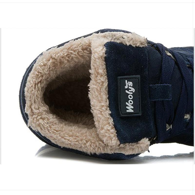 Heren Winterschoenen Hoge Sneakers Warm Bontvoering