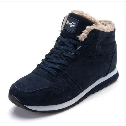 Heren Winterschoenen Hoge Sneakers Warm Bontvoering